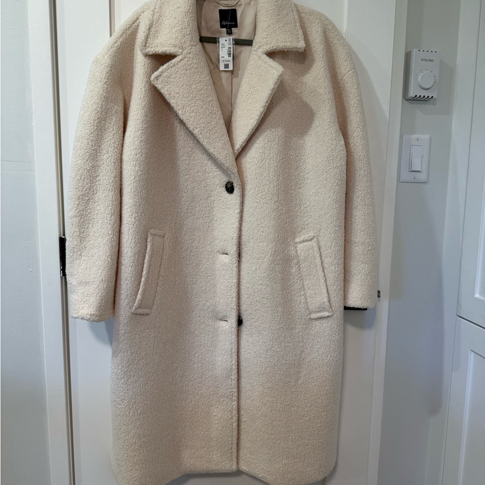 Reitmans Off-White Teddy Coat